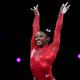 Simone Biles competes on Day 9 of the FIG Artistic Gymnastics World Championships on October 12, 2019, in Stuttgart, Germany.